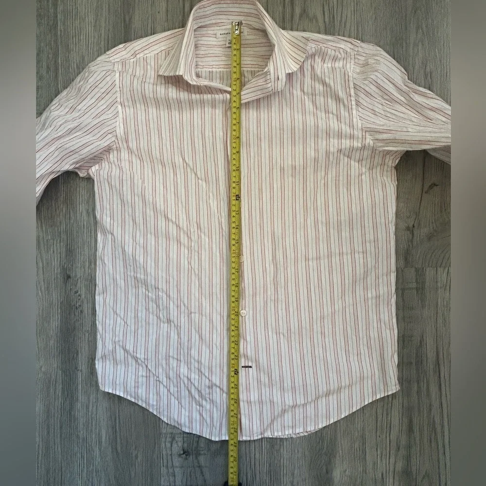Banana Republic Men's Pink Striped Button Down Shirt Sz‎ S (14/14.5)